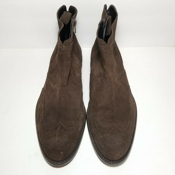 Luca Valentini Mens Boots Brown Size 44 Wingtip